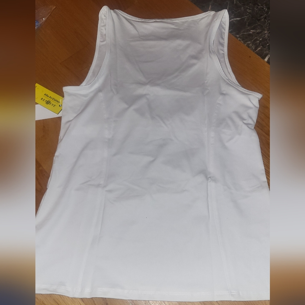 EleVen By Venus Williams White High Vibes Tank Top NWT - Picture 3 of 13